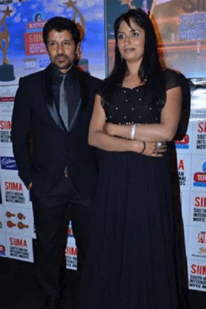 Vikram And His Wife Shylaja Photos
