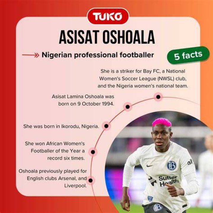 Who is Asisat Oshoala? Husband, daughter, age, salary, net worth revealed